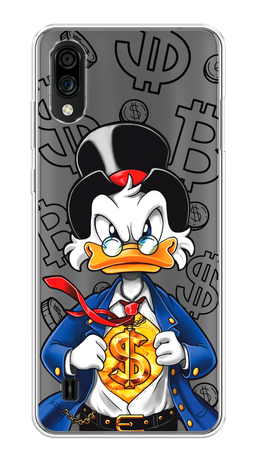 

Чехол на ZTE Blade A51 lite/Blade A5 (2020) "Scrooge Goldman", Черный;белый;синий, 134850-1