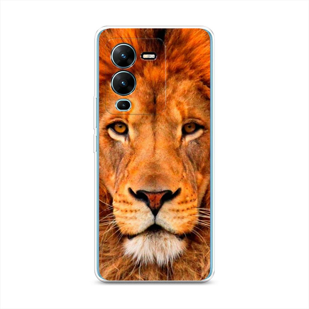 

Чехол на Vivo V25 Pro 5G "Благородный лев", Оранжевый, 267450-1