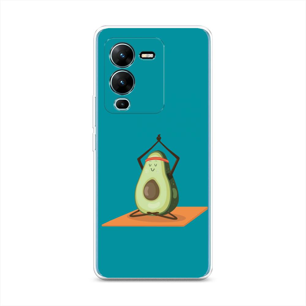 

Чехол на Vivo V25 Pro 5G "Расслабься с авокадо", Голубой, 267450-6