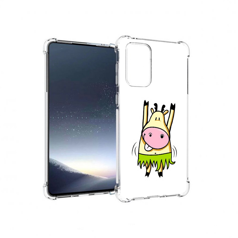 

Чехол MyPads Tocco для Samsung Galaxy A73 Веселая корова (PT226913.548.42), Прозрачный, Tocco