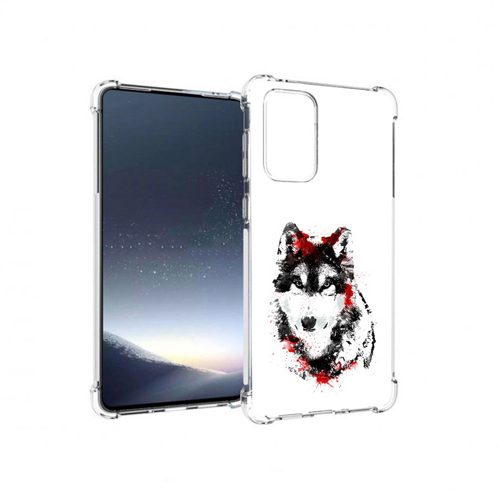 

Чехол MyPads Tocco для Samsung Galaxy A73 кровавый волк (PT226913.548.416), Прозрачный, Tocco