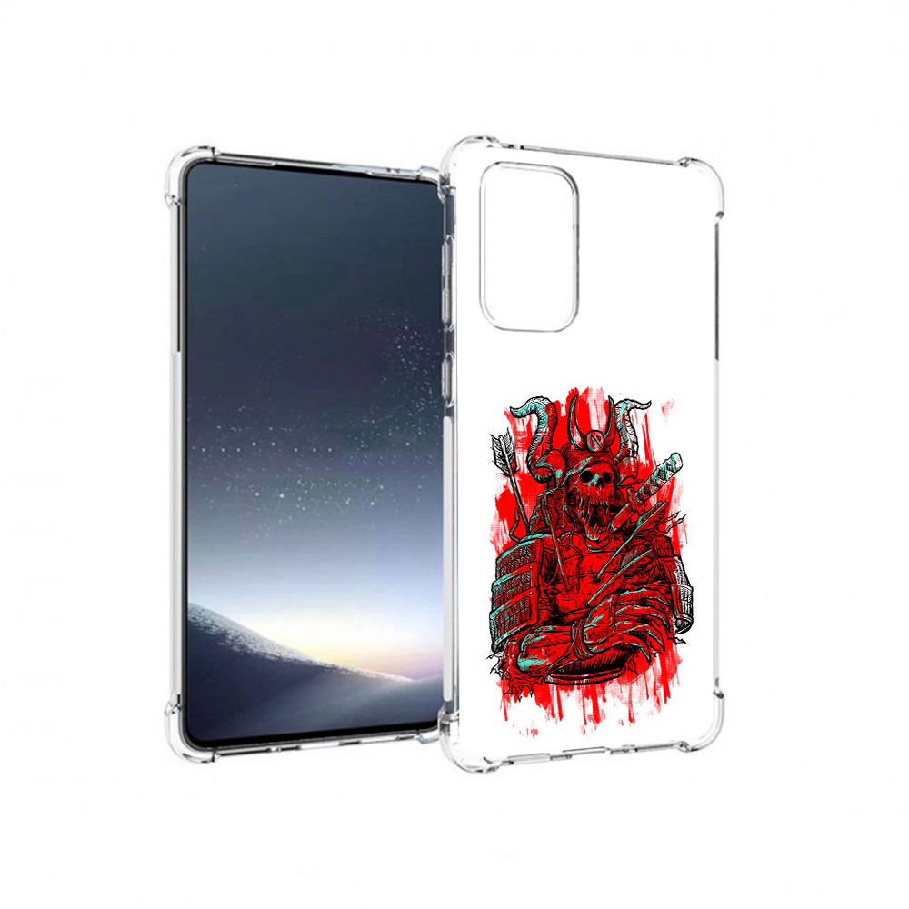 Чехол MyPads Tocco для Samsung Galaxy A73 красный скелет воин (PT226913.548.413)
