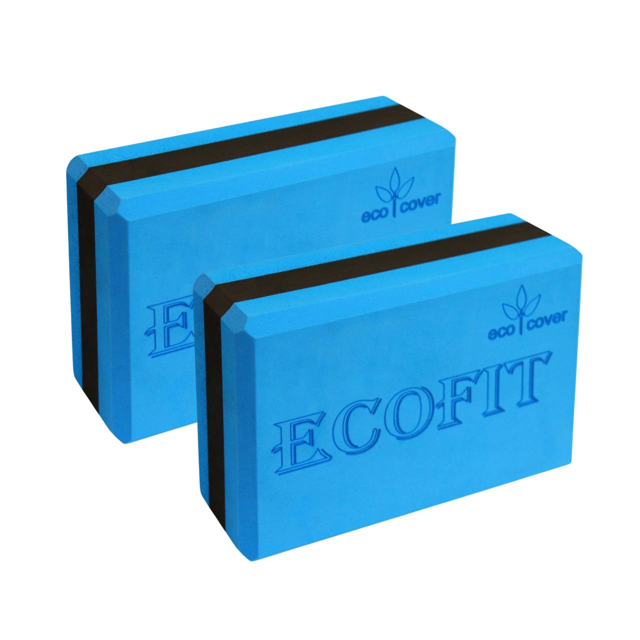 

Блоки для йоги ECOFIT Pro черно-синий 2 штуки, черный/синий