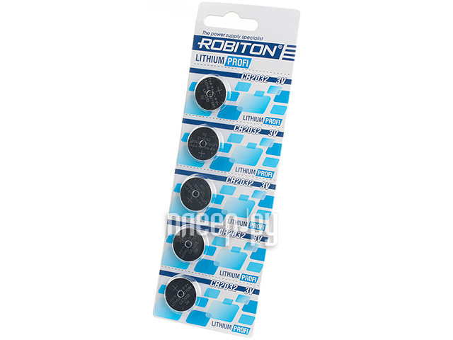 

Батарейка CR2032 - Robiton Profi R-CR2032-BL5 (5 штук) 17421