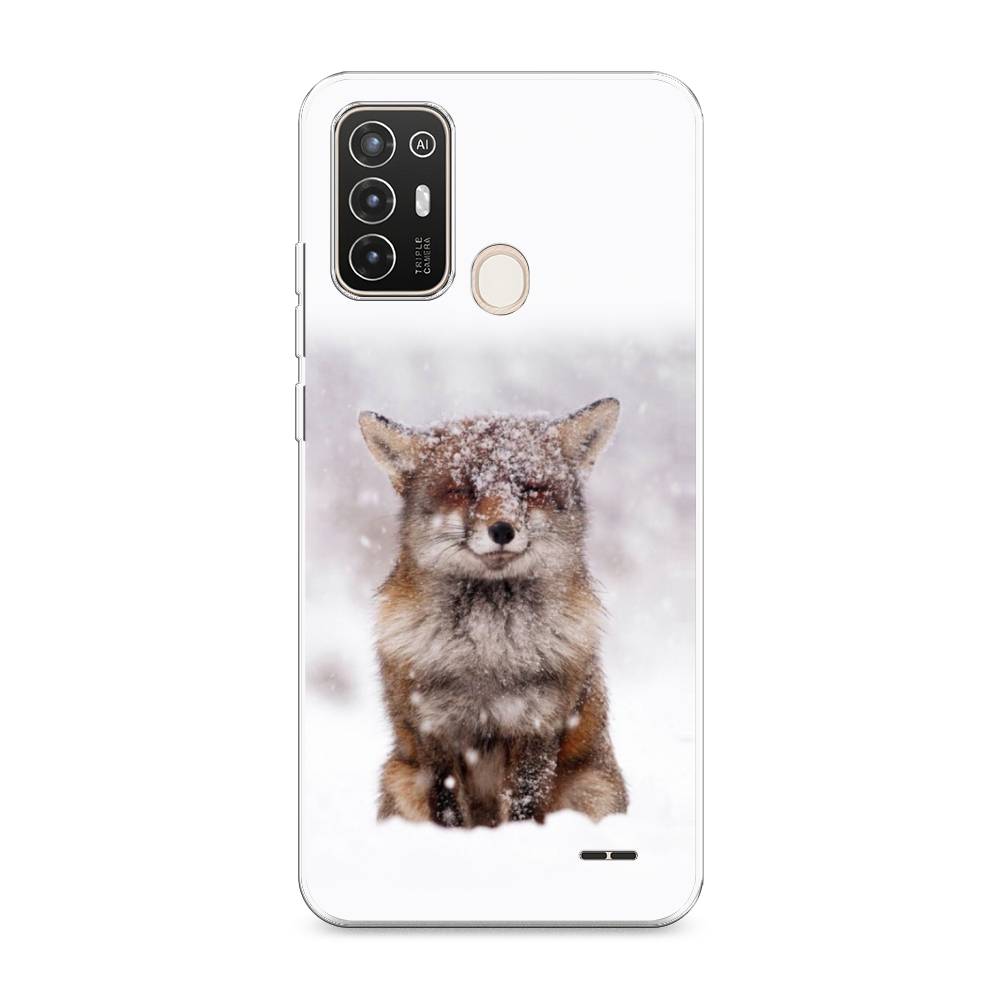 

Чехол на ZTE Blade A52 "Зимняя лиса", Белый;серый;коричневый, 136250-1