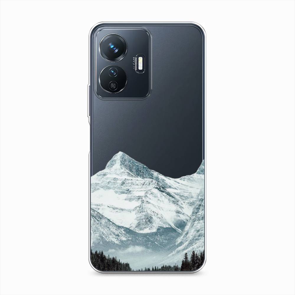 

Чехол на Vivo Y77e "Горы арт 1", Белый;зеленый, 267350-2