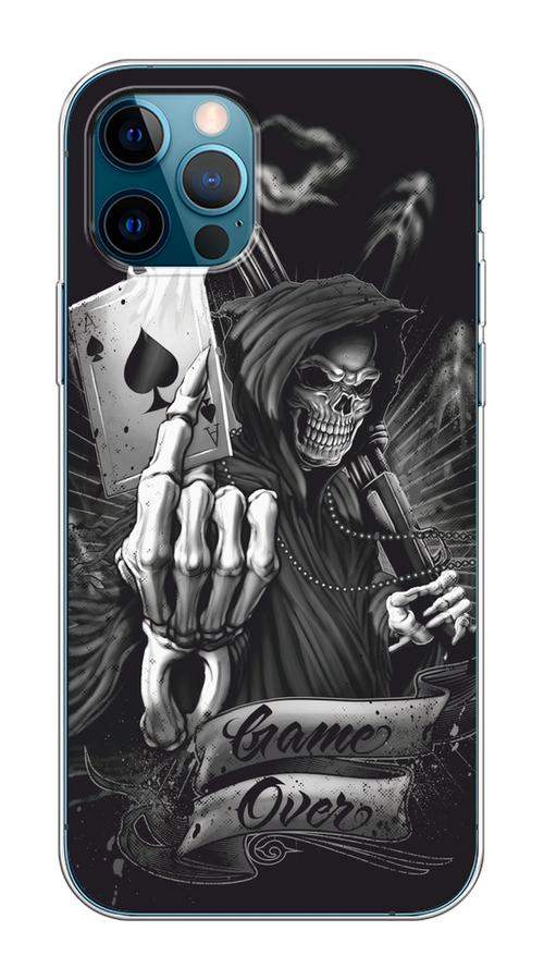 

Чехол на Apple iPhone 12/12 Pro "Игра закончена", Черный;серый, 12550-1