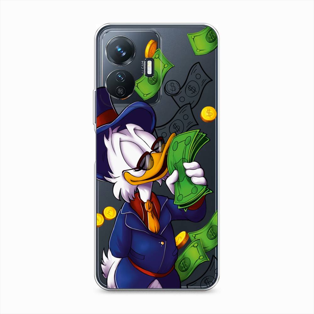 

Чехол на Vivo Y77e "Scrooge McDuck with Money", Синий;зеленый;белый, 267350-6