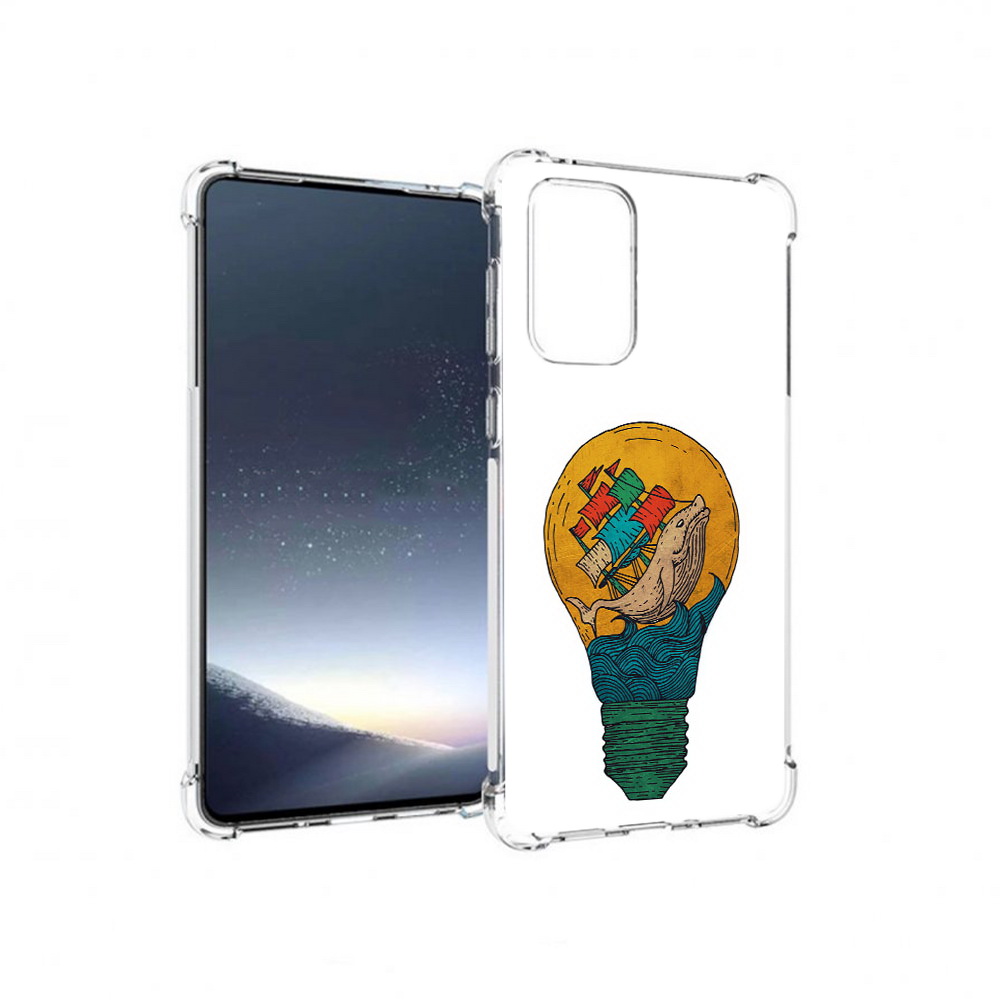 Чехол MyPads Tocco для Samsung Galaxy A73 кит в лампочке с парусами (PT226913.548.387)