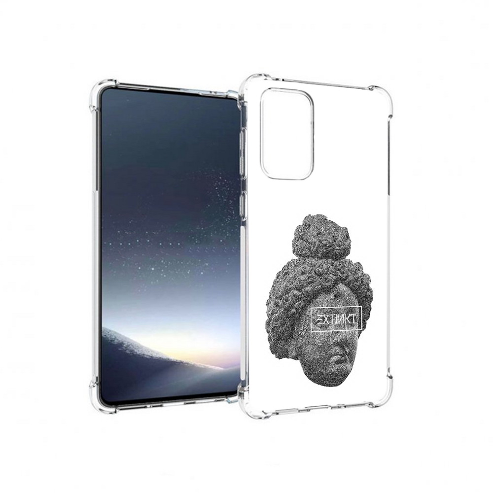 

Чехол MyPads Tocco для Samsung Galaxy A73 каменное лицо девушки (PT226913.548.383), Прозрачный, Tocco