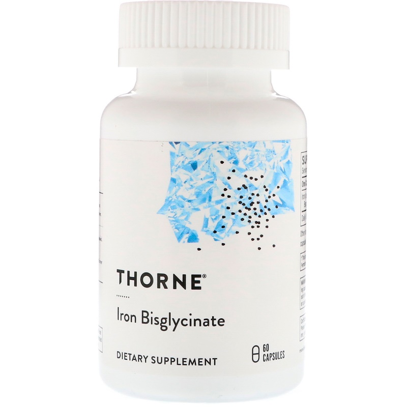 Минерал Thorne Research Iron  Bisglycinate (Биглицинат железа) 60 капсул