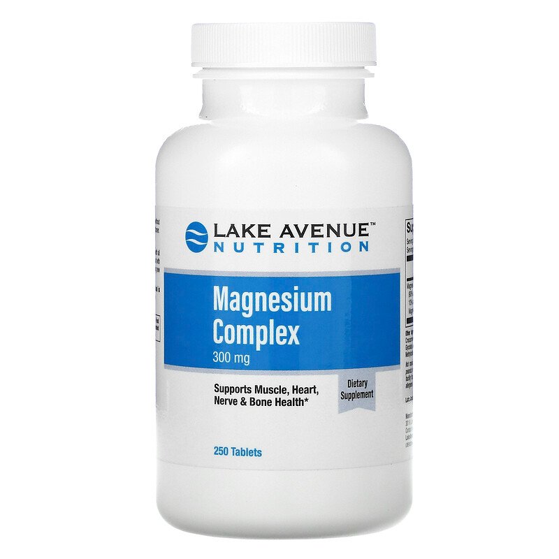 Минерал Lake Avenue Nutrition Magnesium Complex (комплекс магния) 300 мг 250 таблеток