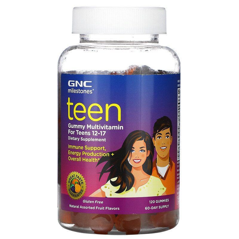 Минерально-витаминный комплекс GNC Milestones Teen Gummy Multivitamin ассорти 120 капсул