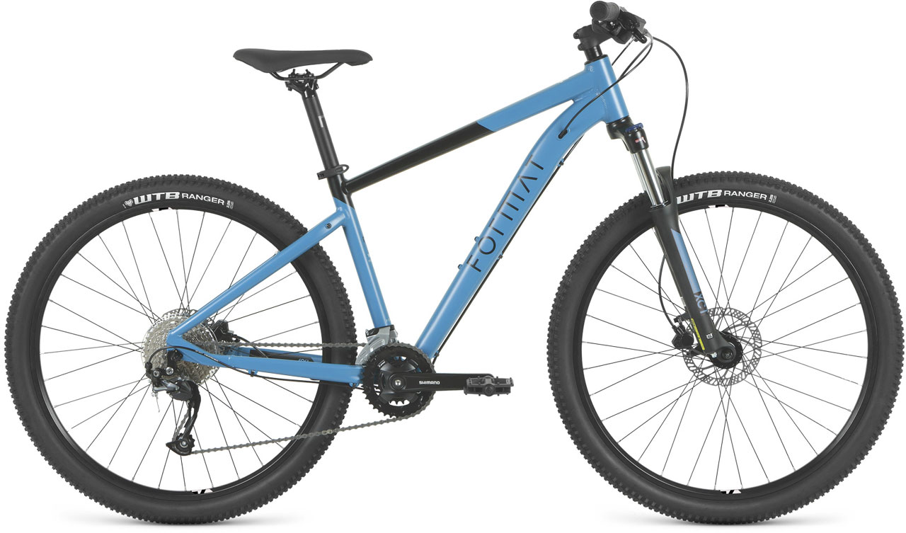 Велосипед Format горный 1412 27,5 2023 М Синий матовый, черный матовый