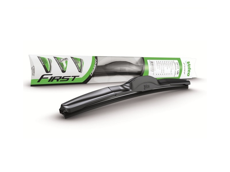фото Valeo щетка стеклоочистителя гибридная valeo 14"/350 мм first hybrid крючок 1шт