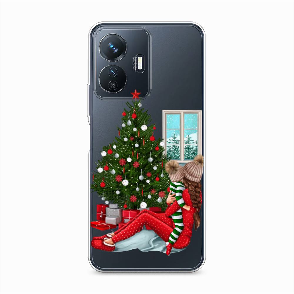 

Чехол на Vivo Y77e "Новый год с мамой", Красный;зеленый;голубой, 267350-6