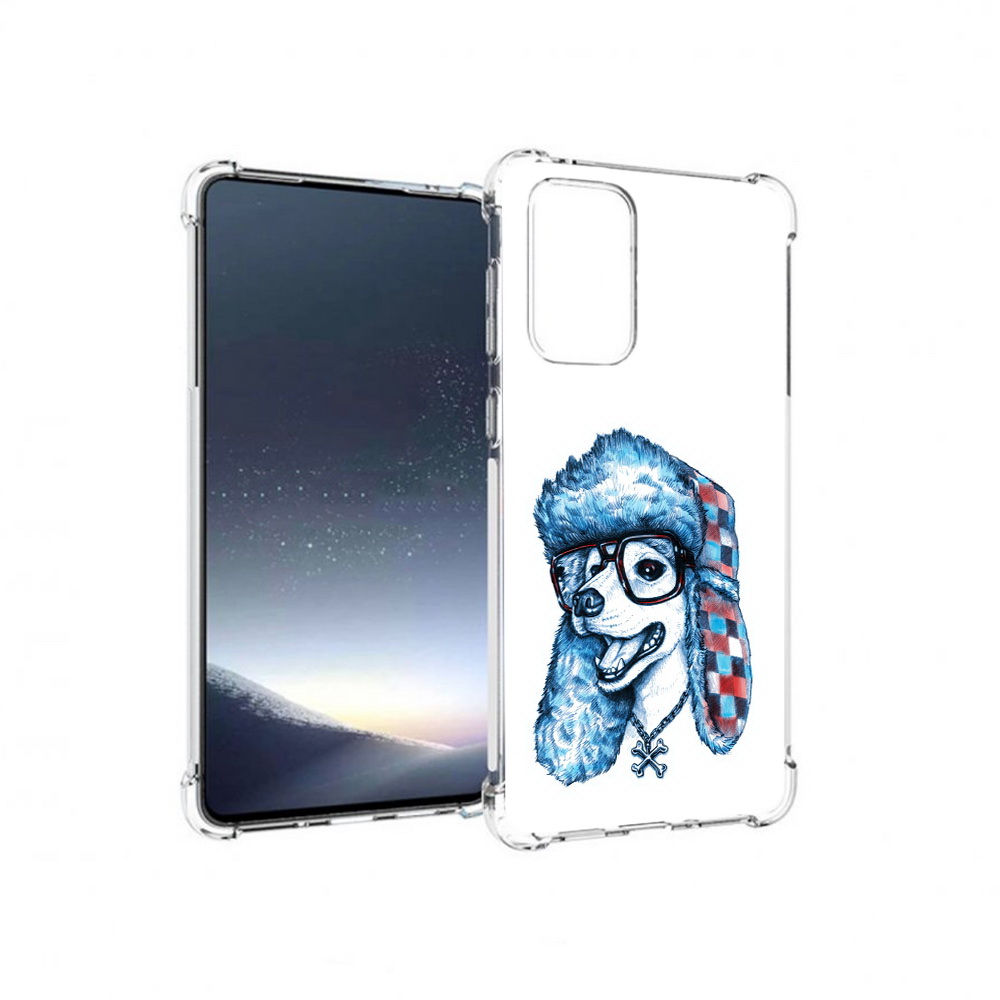 

Чехол MyPads Tocco для Samsung Galaxy A73 зимний пес (PT226913.548.362), Прозрачный, Tocco