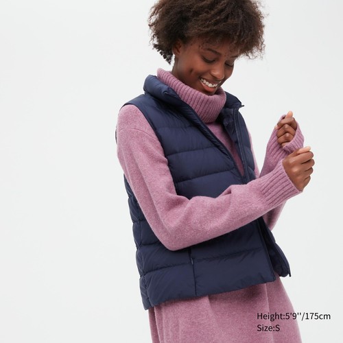 

Утепленный жилет женский UNIQLO 450312COL69 синий 3XL, 450312COL69