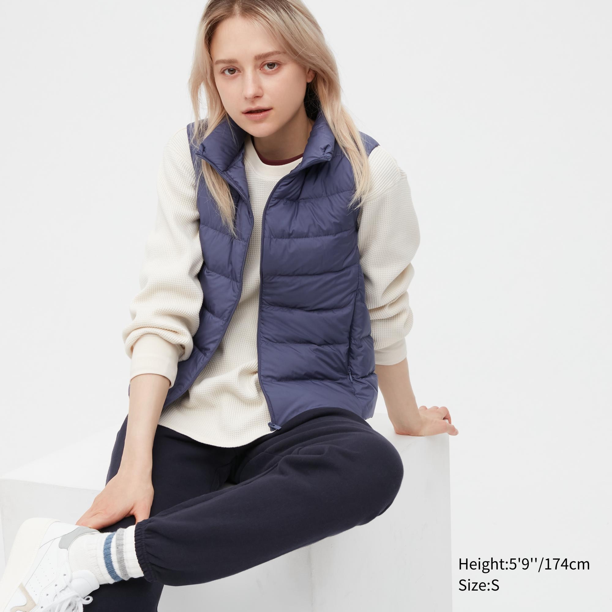 Утепленный жилет женский UNIQLO 450312COL68 синий L (доставка из-за рубежа)