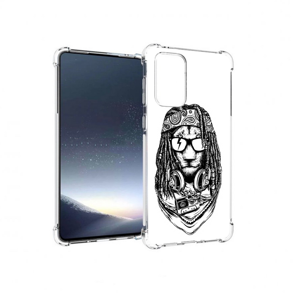

Чехол MyPads Tocco для Samsung Galaxy A73 дреды льва (PT226913.548.338), Прозрачный, Tocco