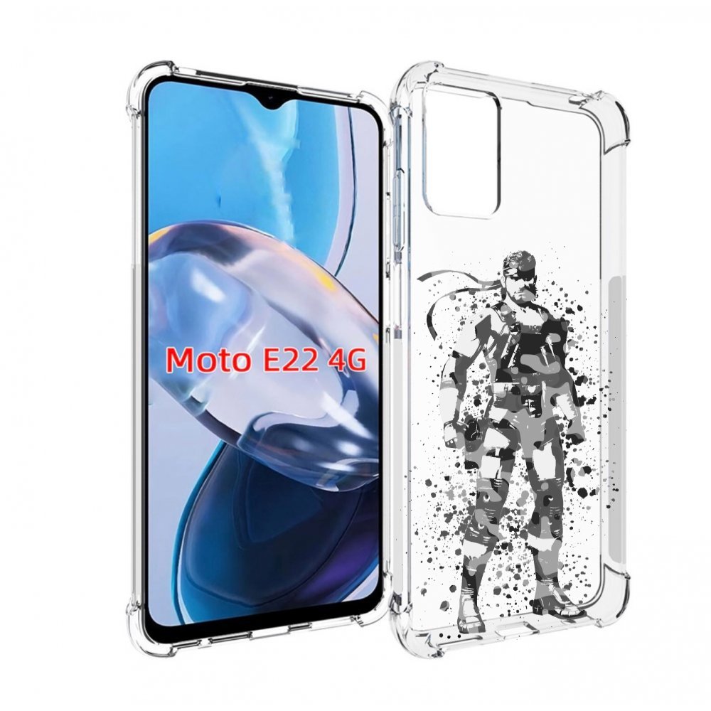 

Чехол MyPads Metal Gear Solid Snakes для Motorola Moto E22 4G / E22i 4G, Прозрачный, Tocco