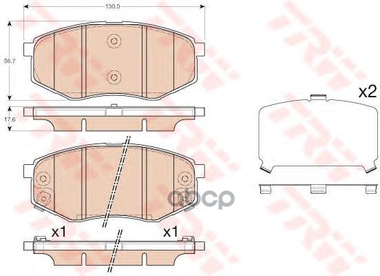 

Тормозные колодки TRW/Lucas передние для Kia i45, ix20, ix35/Kia Soul 2, Sportage GDB3553