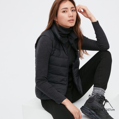 Утепленный жилет женский UNIQLO 450312COL09 черный S