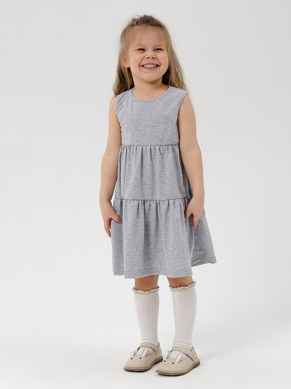 Платье детское TADUSH STYLE Дина, серый, 110 этажерка ладья 2к 3 яруса 44×25×75 5 см на колёсах светло серый
