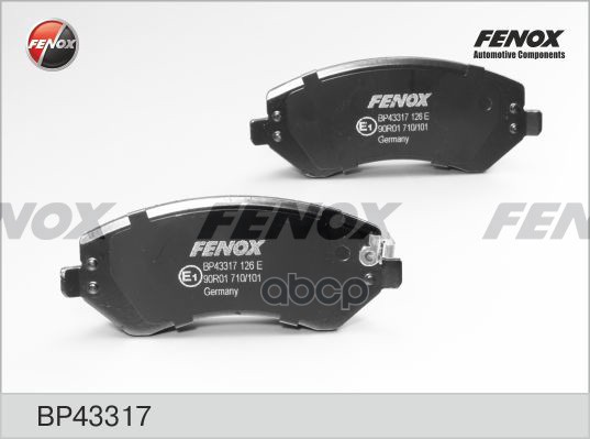 Колодки дисковые передние \ Chrysler Voyager 00 , Jeep Grand Cheroke FENOX BP43317 BP43317 100056956191