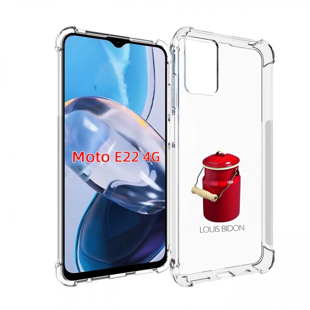 

Чехол MyPads Louis-bidon для Motorola Moto E22 4G / E22i 4G, Прозрачный, Tocco