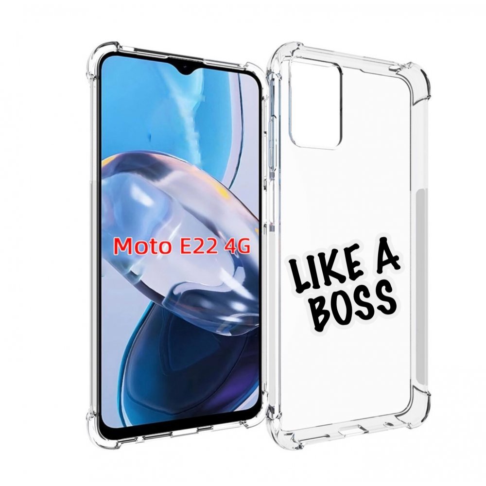 

Чехол MyPads Like-a-boss для Motorola Moto E22 4G / E22i 4G, Прозрачный, Tocco