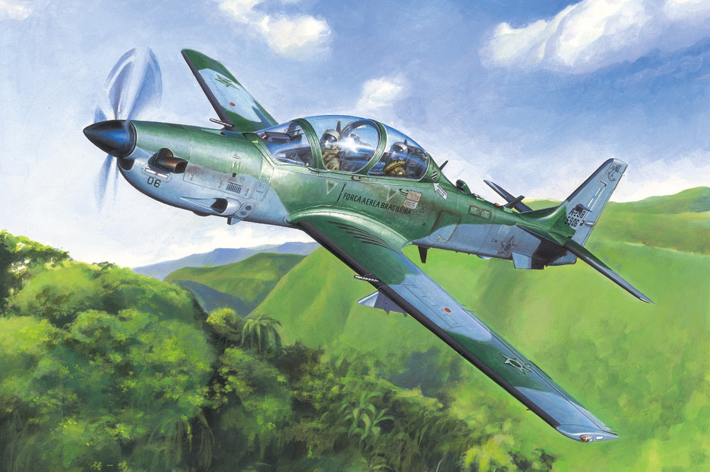 

Сборная модель HobbyBoss 1/48 Brazilian EMB314 Super Tucano 81727