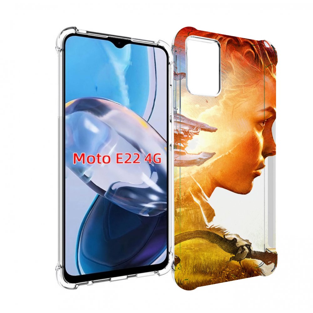 

Чехол MyPads Horizon Zero Dawn art для Motorola Moto E22 4G / E22i 4G, Прозрачный, Tocco