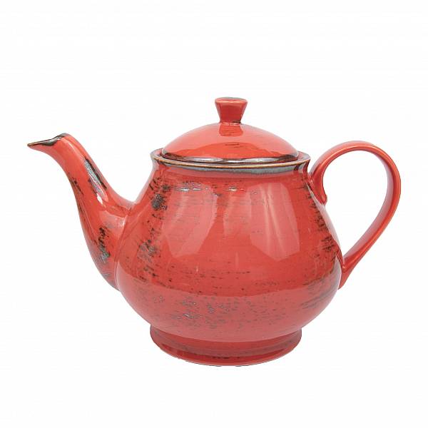 Заварочный чайник Porcelana Bogucice Alumina Nostalgia Red 1100 мл