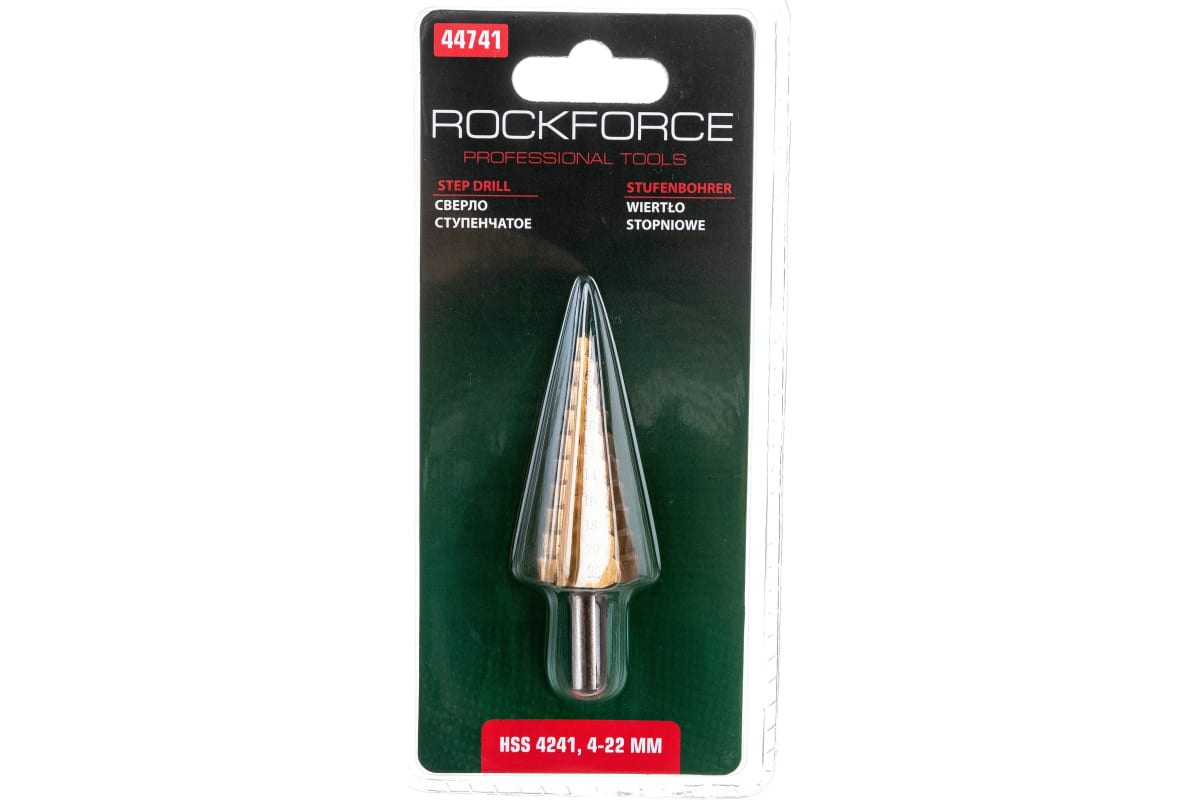 зубило 150х13мм шестигранное в блистере rockforce rock force арт rf60213150 Сверло Ступенчатое Hss 42414-22Мм, В Блистере 1Шт ROCK FORCE RF44741