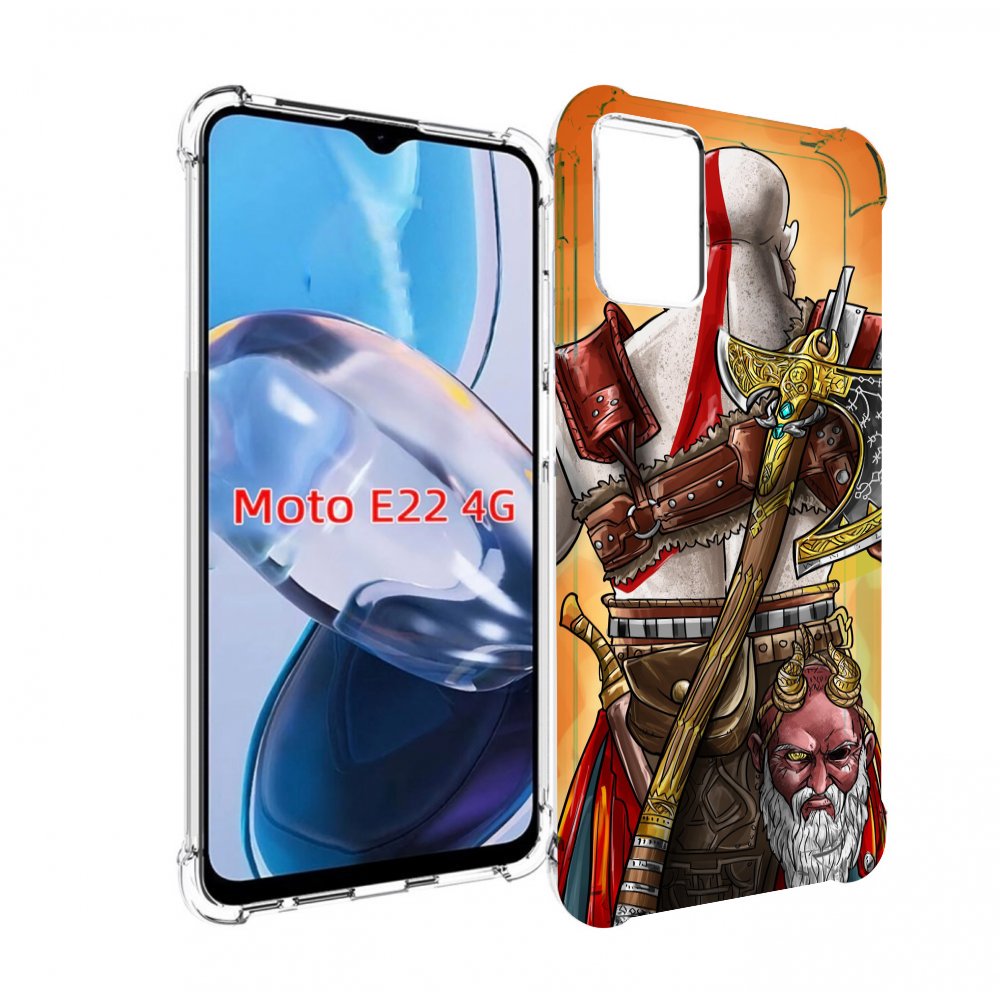 

Чехол MyPads God of War для Motorola Moto E22 4G / E22i 4G, Прозрачный, Tocco