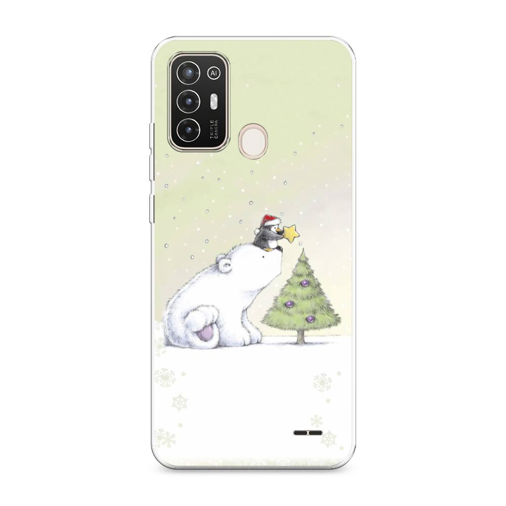 

Чехол на ZTE Blade A52 "Украшение елки", Белый;бежевый, 136250-5