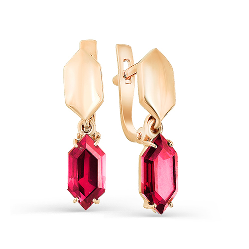 

Серьги из красного золота Magic Stones 02-2-254-1600-010, корунд, 02-2-254-1600-010