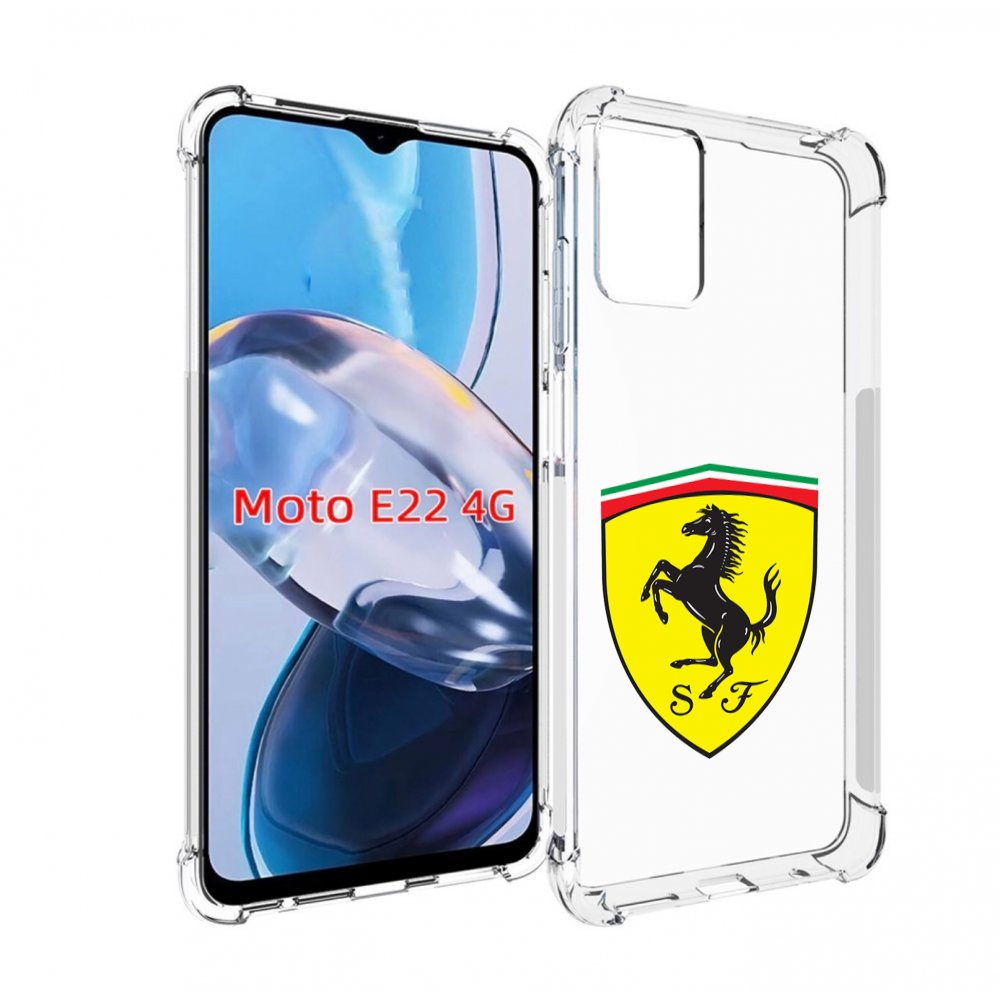 

Чехол MyPads Ferrari-3 мужской для Motorola Moto E22 4G / E22i 4G, Прозрачный, Tocco