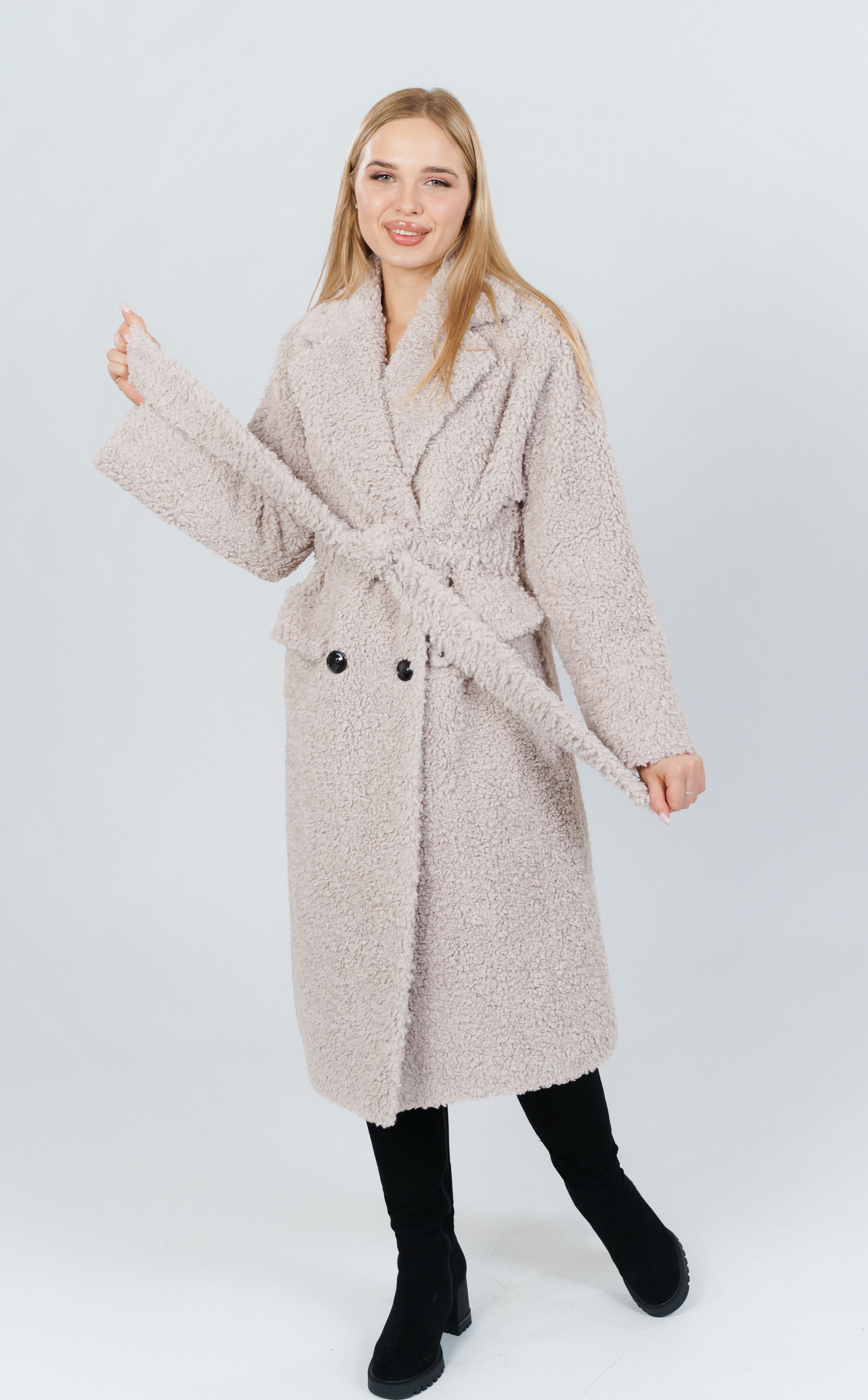 

Пальто женское 365 clothes 21SZ927 серое 42 RU, Серый, 21SZ927