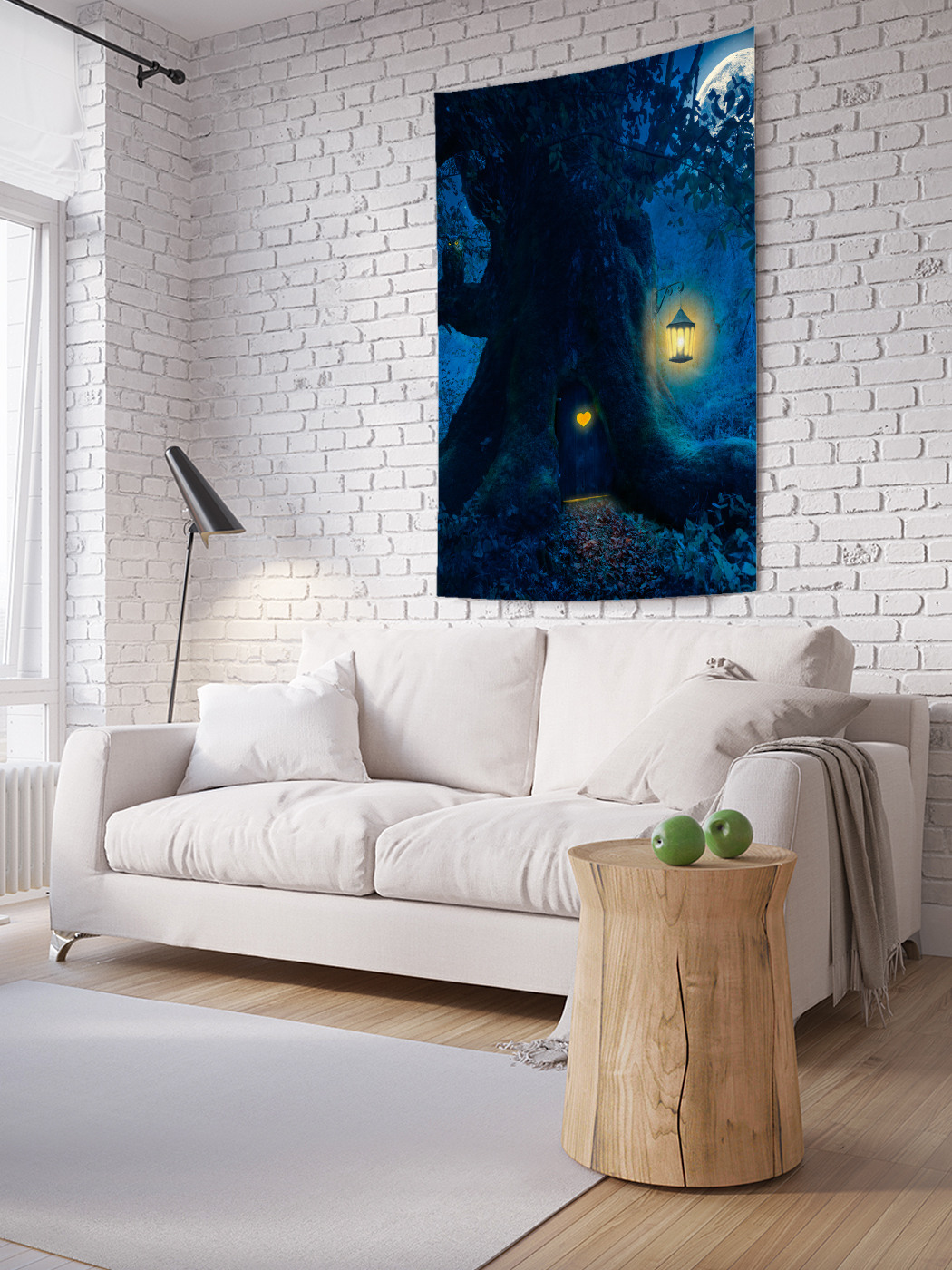 

Вертикальное фотопанно на стену JoyArty Ночной дом в дереве 100x150 см, Ночной дом в дереве