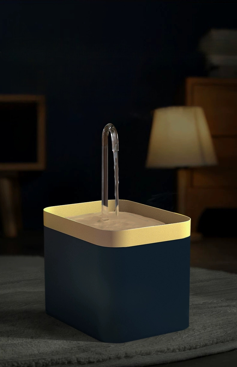 Автоматическая поилка для кошек и собак Hoopet, USB, синяя, пластик, объем 1,5 л