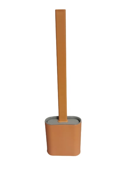 фото Ершик для унитаза, силиконовый (оранжевый) nobrand