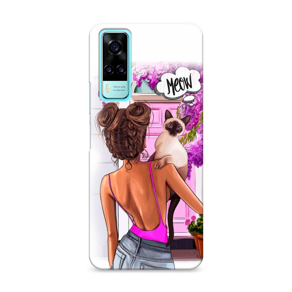 

Чехол Awog "Девушка с кошкой" для Vivo Y53s 4G, 264920-5