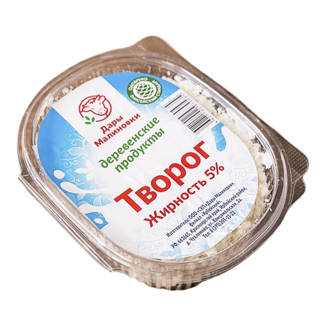 

Творог рассыпчатый Дары Малиновки 5% 400 г