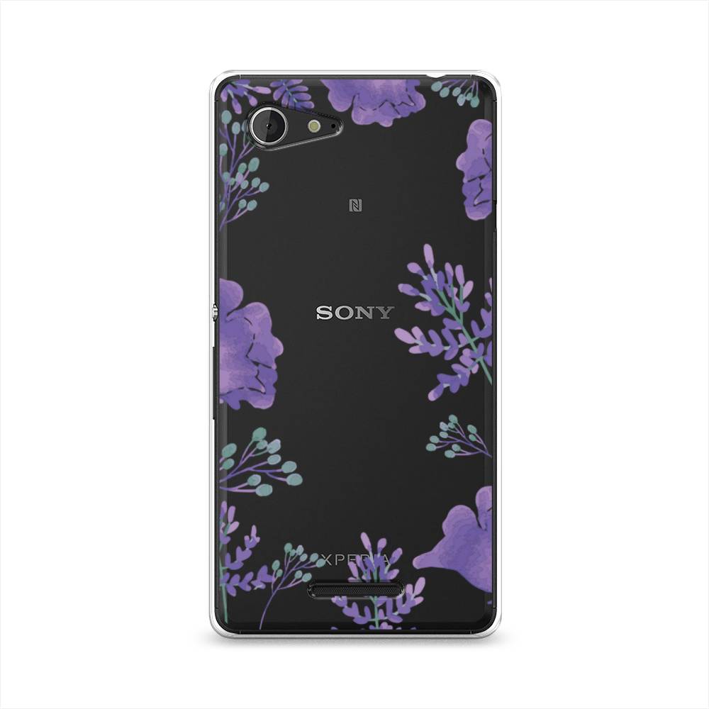 

Чехол Awog "Сиреневая цветочная рамка" для Sony Xperia E3, 52750-8