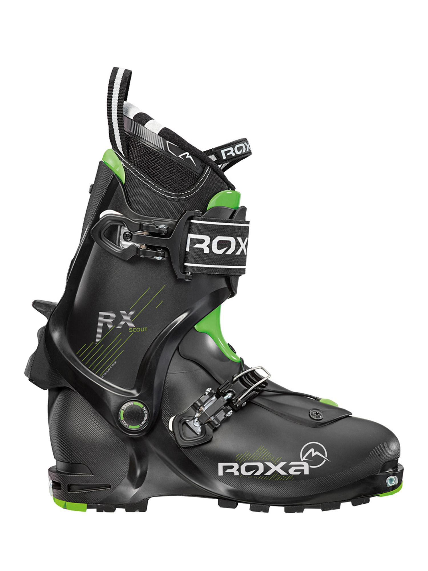

Горнолыжные ботинки ROXA RX Scout Black/Green (см:26), Черный, Rx scout