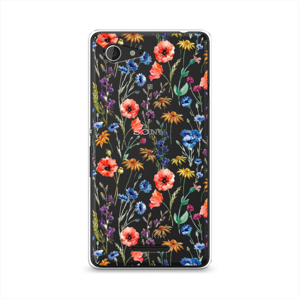 

Чехол Awog "Маки и васильки фон" для Sony Xperia E3, 52750-8