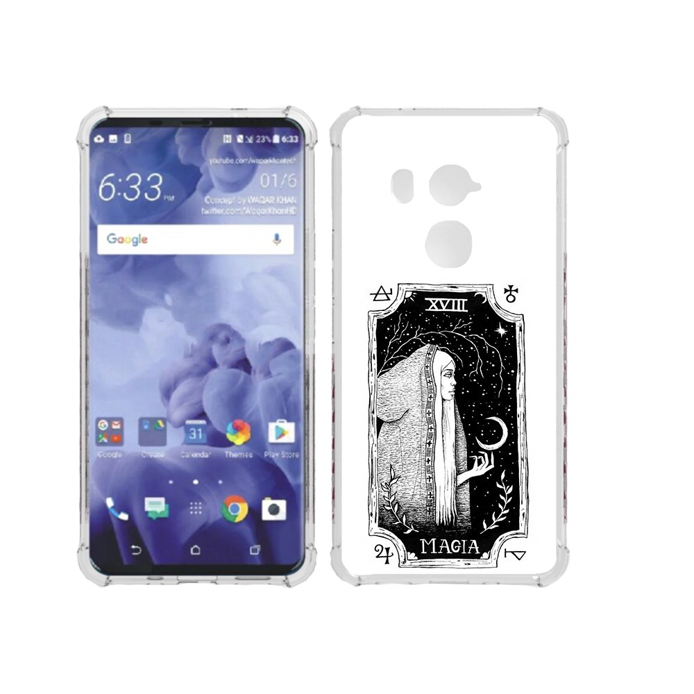 

Чехол MyPads Tocco для HTC U11 Plus лунная магия, Прозрачный, Tocco