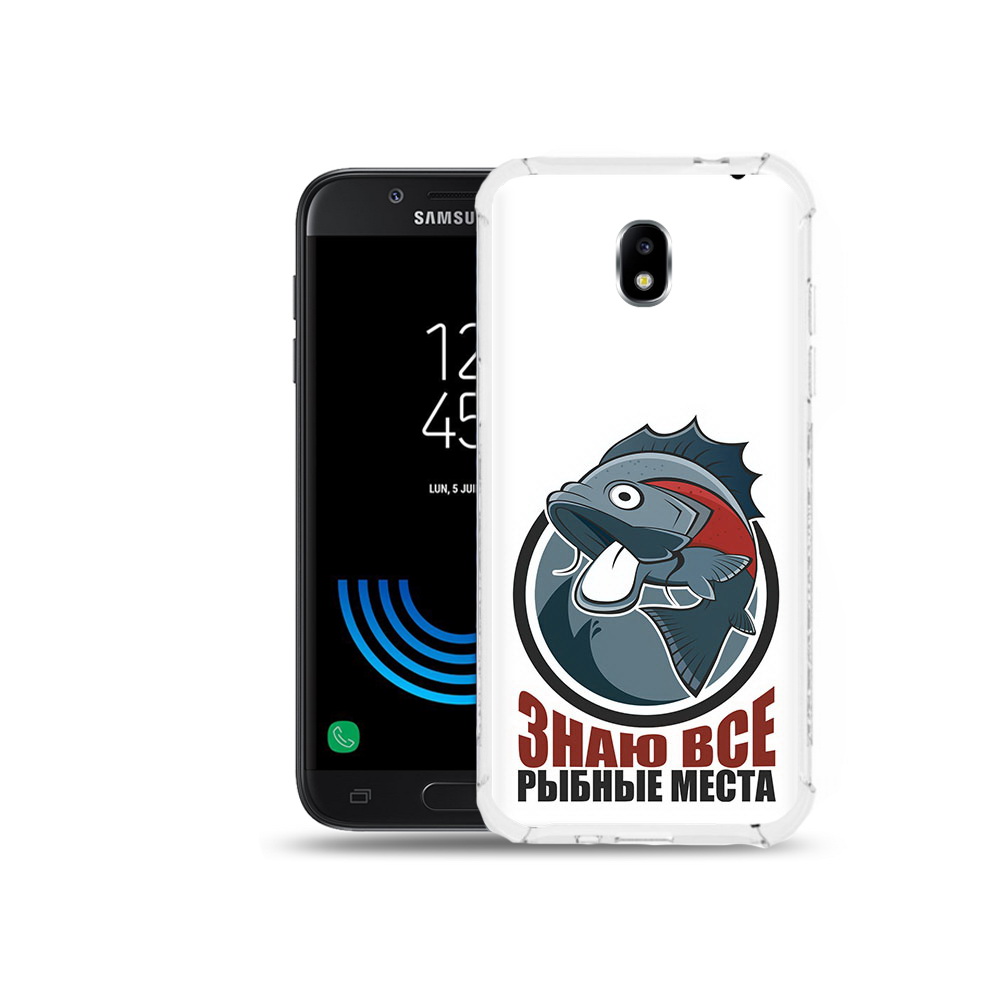 

Чехол MyPads Tocco для Samsung Galaxy J5 (2017) знаю все рыбные места, Прозрачный, Tocco